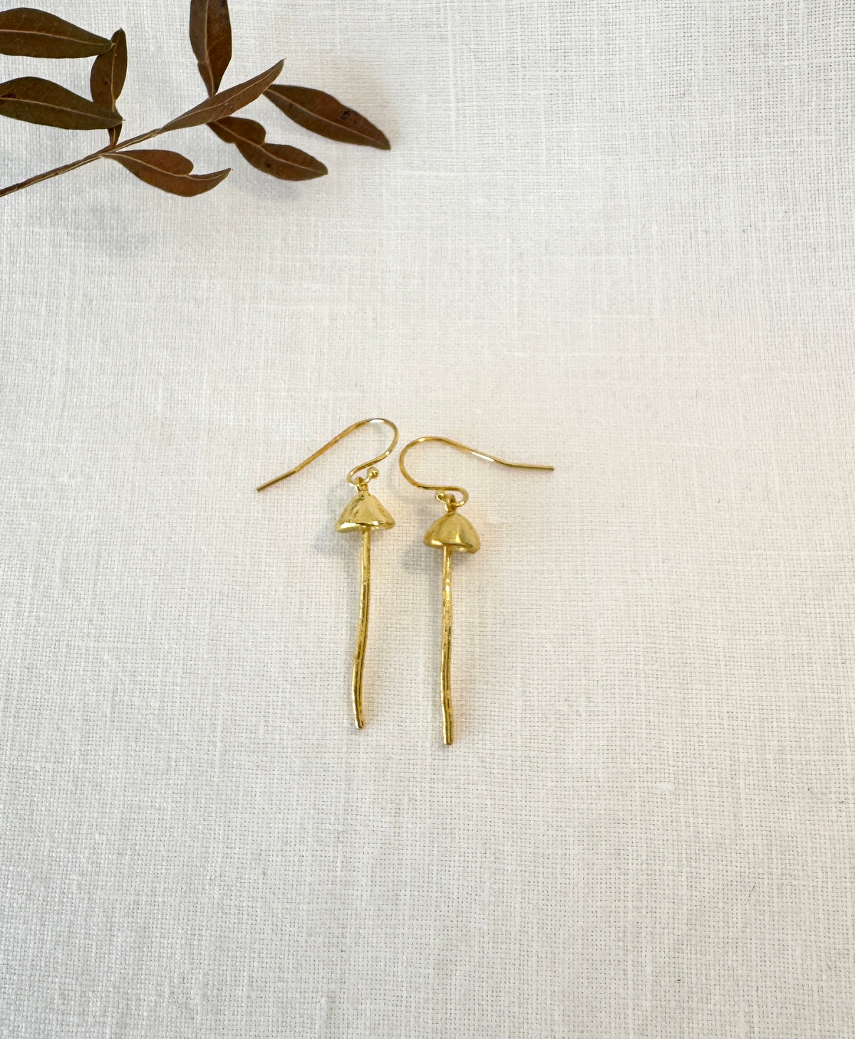Mushroom petit Earrings (Gold-filled)