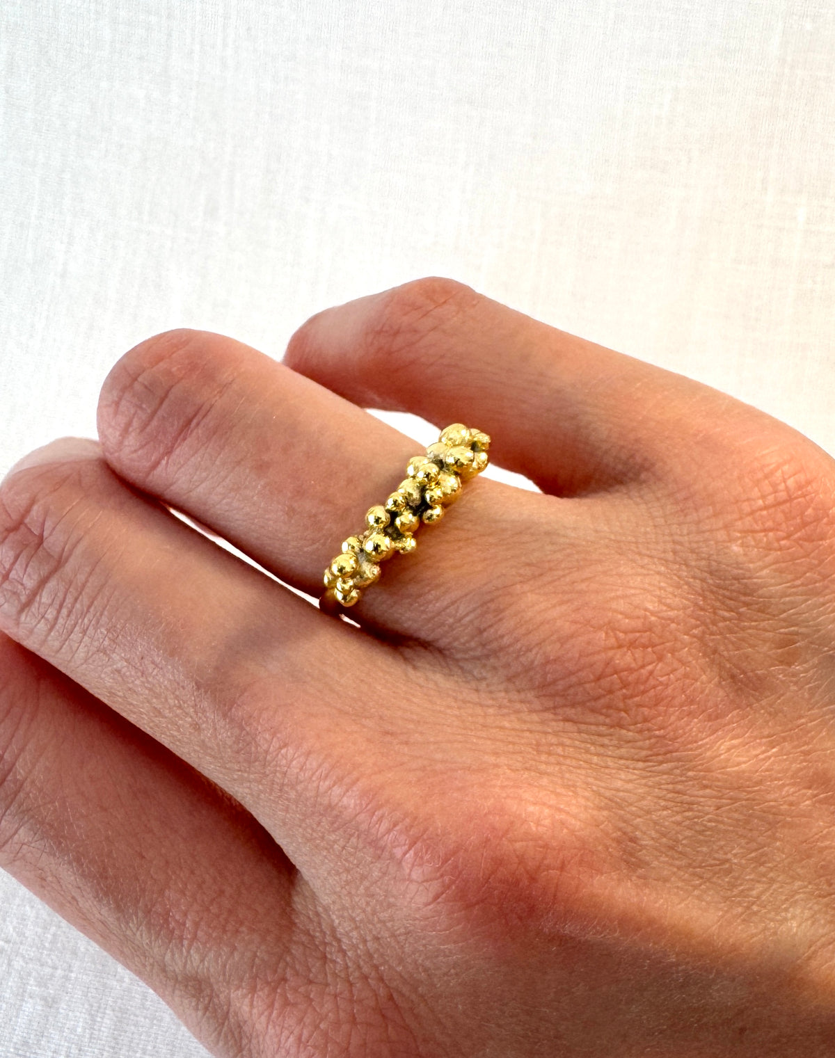 Tsubu cluster Ring (Gold-filled)
