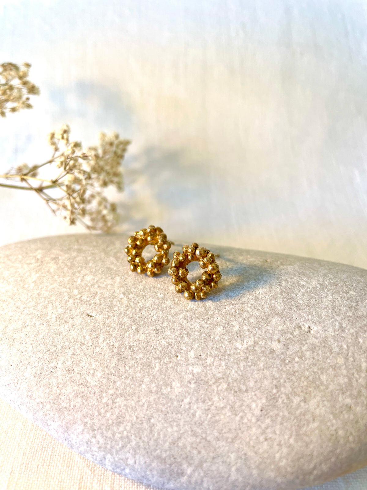 Tsubu cluster Earrings (Gold-filled)