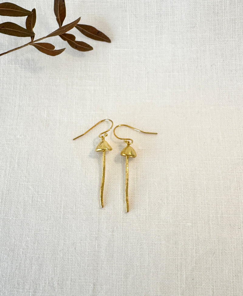 Mushroom petit Earrings (Gold-filled)