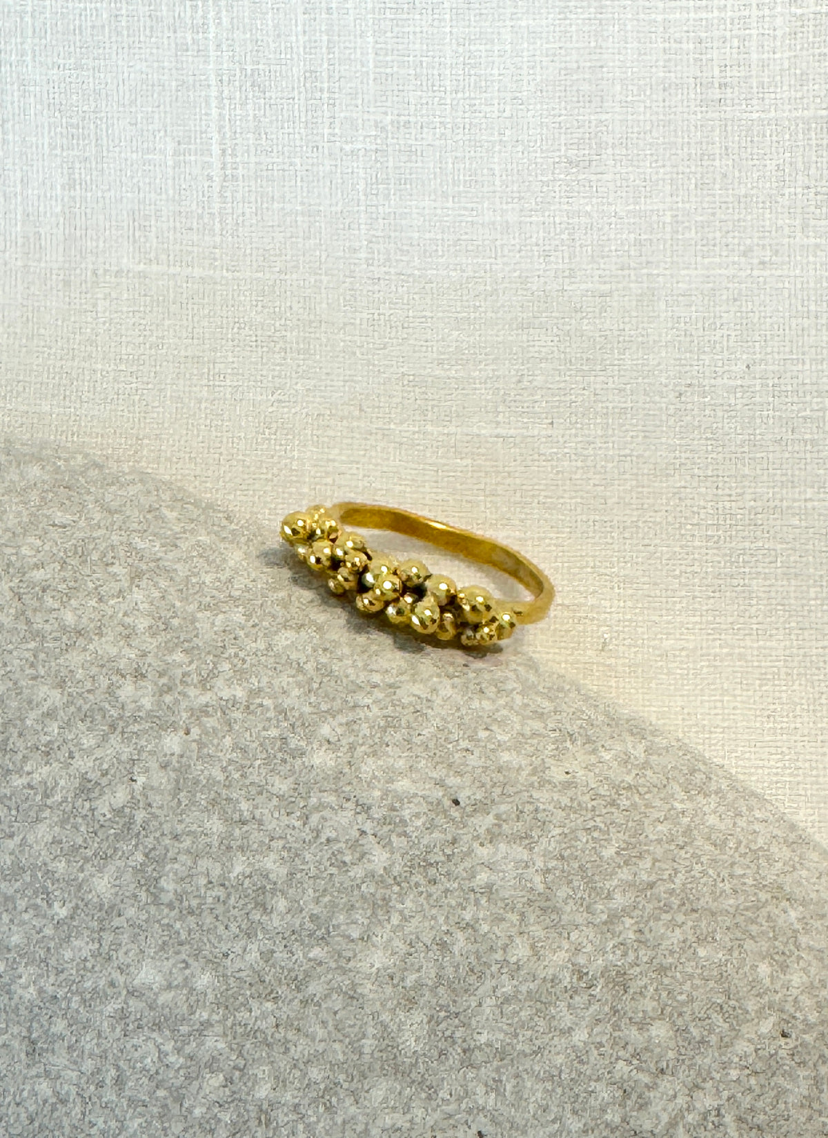 Tsubu cluster Ring (Gold-filled)