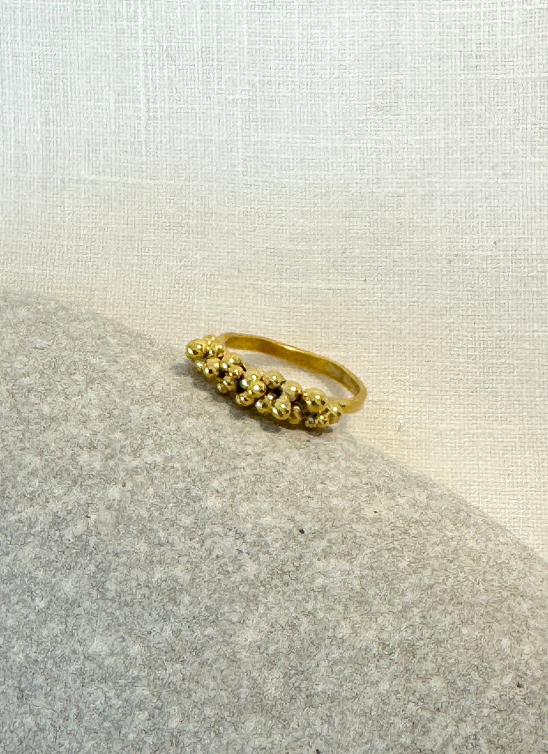 Tsubu cluster Ring (Gold-filled)